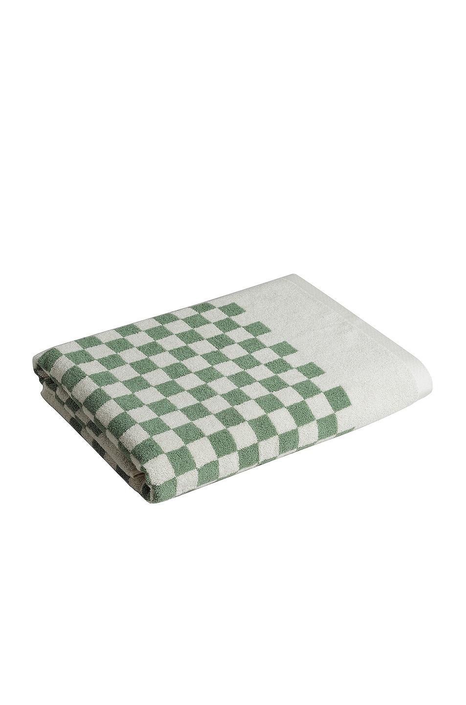 BAINA Roman Pool Towel in Sage & Chalk - Green.  a