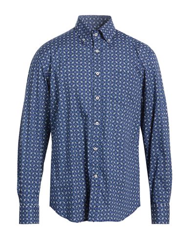 Man Shirt Midnight blue Size 16 ½ Cotton, Elastane