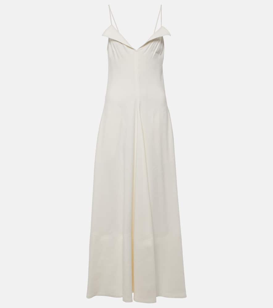 Ruby linen-blend midi dress