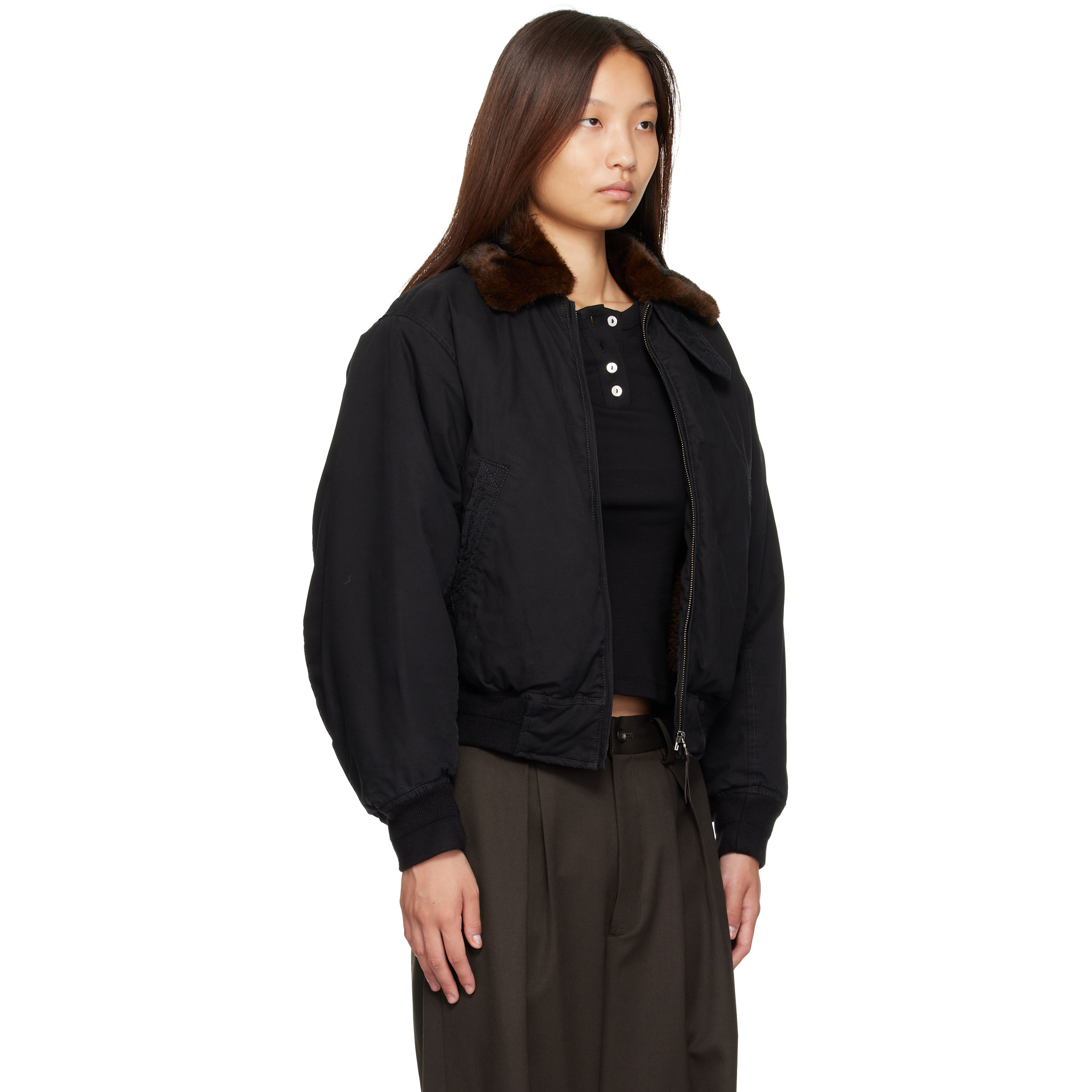 Black Maison Pilot Jacket