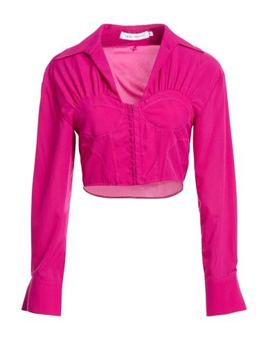 Woman Shirt Fuchsia Size 2 Polyester, Elastane