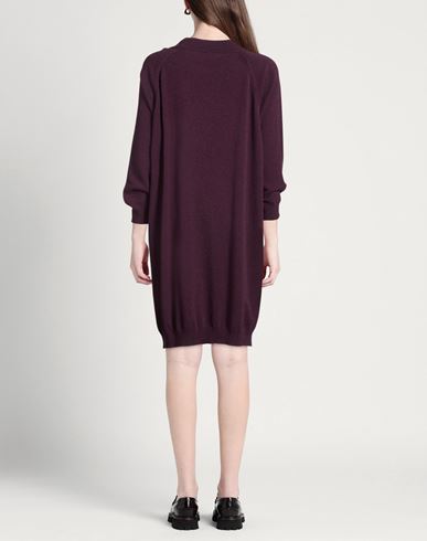 Woman Mini dress Plum Size 14 Merino Wool, Viscose, Cashmere