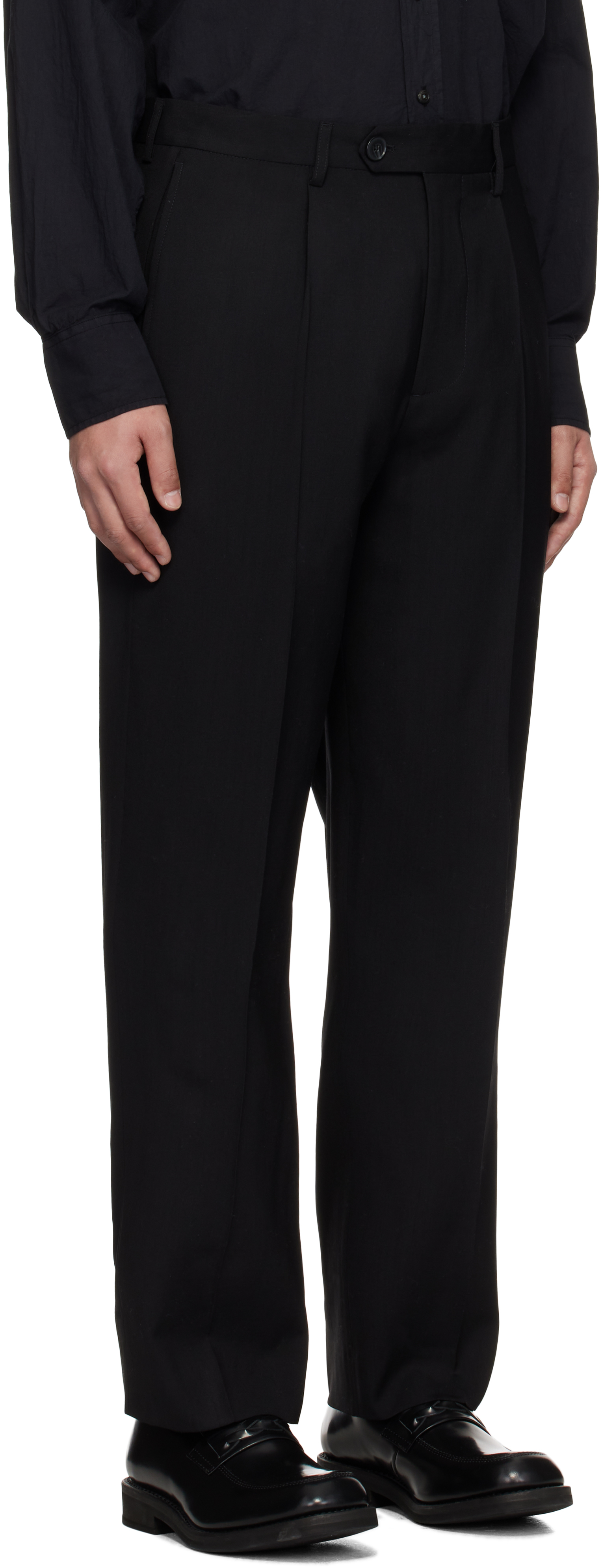 Mfpen Black Formal Trousers
