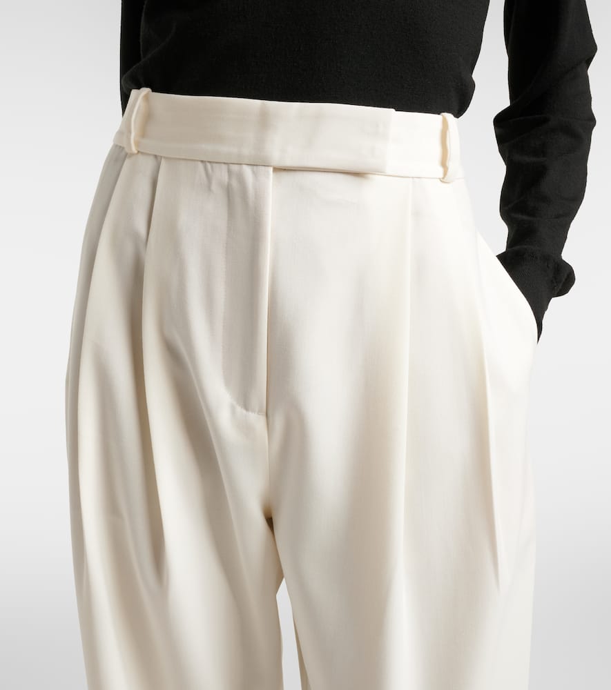 Róhe Wool-blend barrel-leg pants