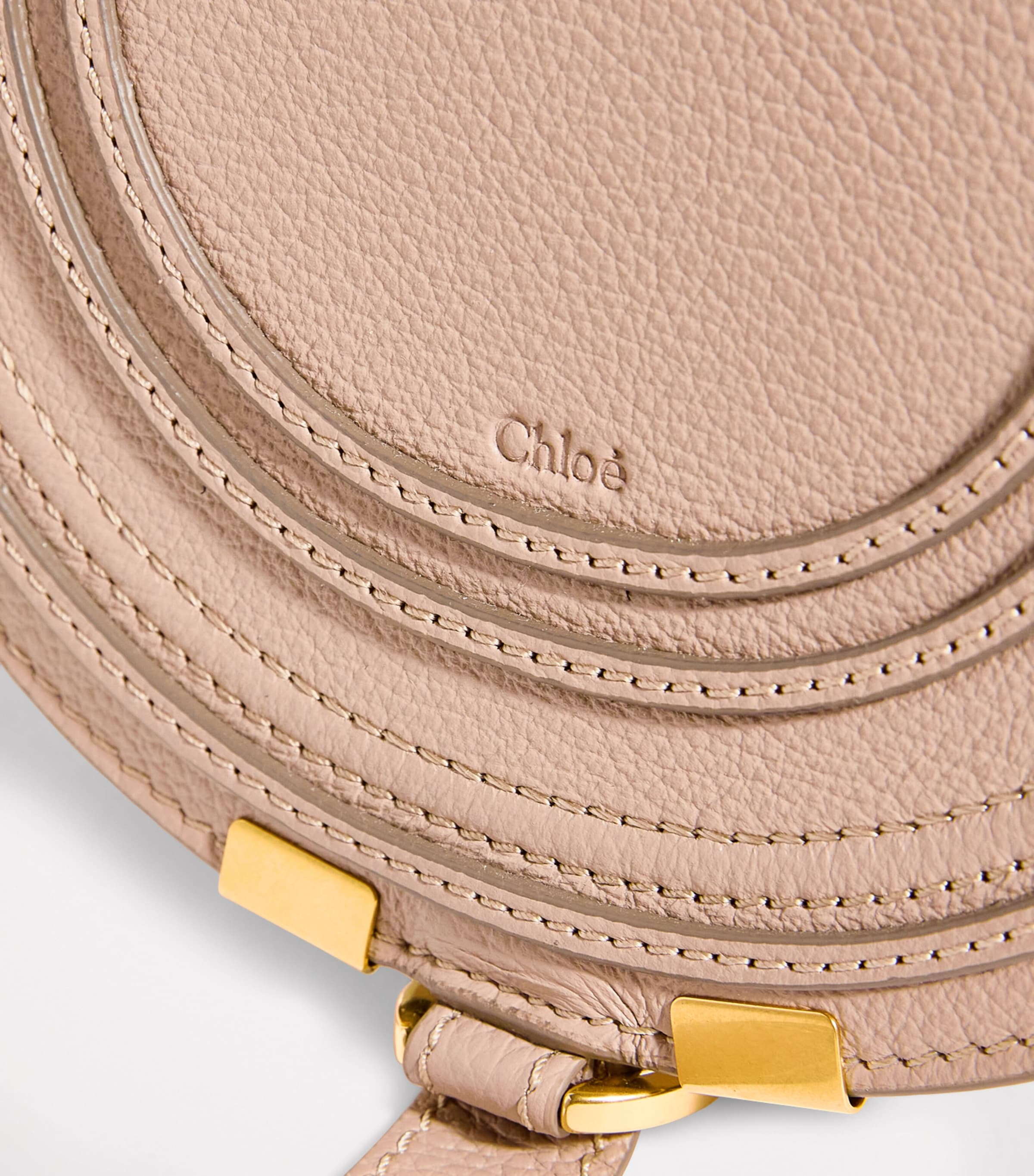 Small Leather Marcie Saddle Bag