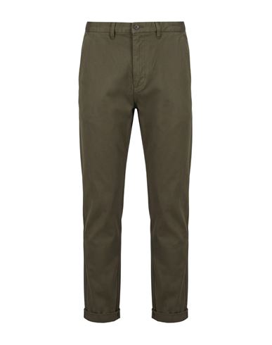 Man Pants Military green Size 28 Cotton, Elastane
