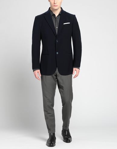 Man Blazer Midnight blue Size 44 Polyester, Viscose, Elastane