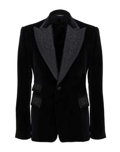 Man Blazer Black Size 44 Cotton, Polyester, Silk, Acetate, Acrylic