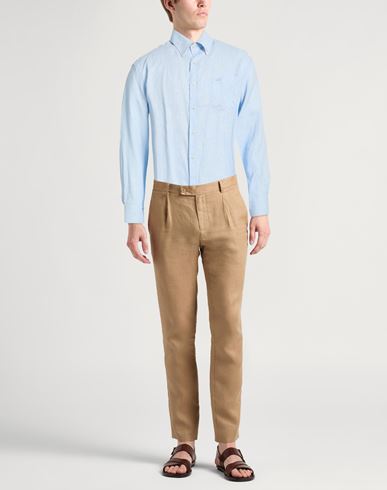 Man Shirt Sky blue Size 16 Linen