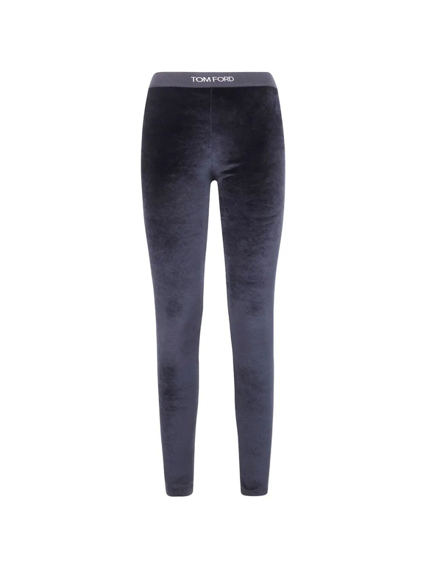 Stretch Lustrous Velour Signature Leggings