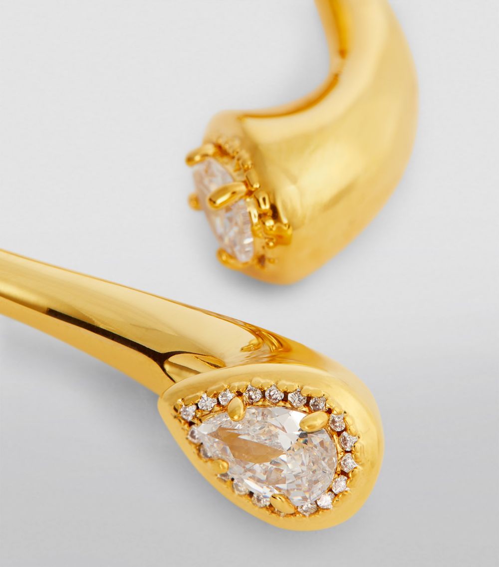 Gold-Plated Radiant Earrings