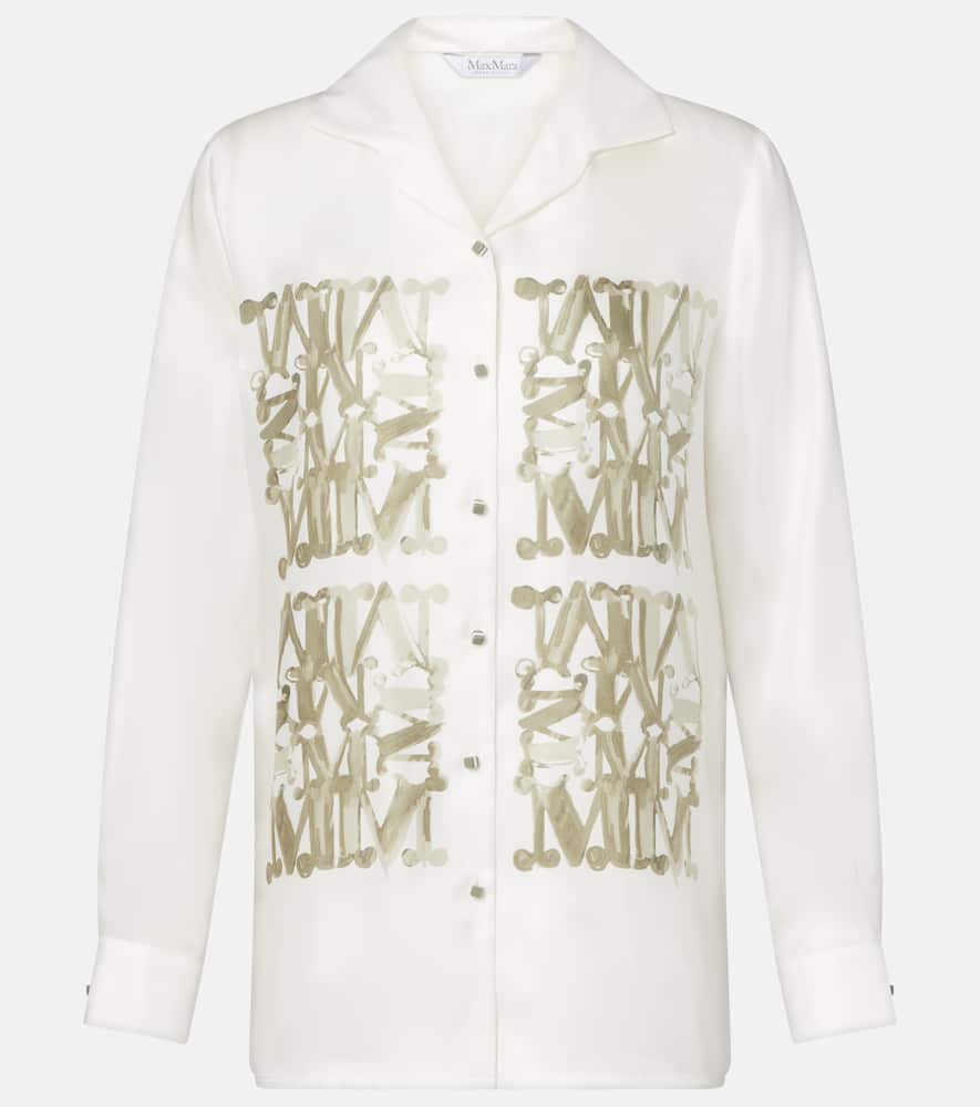 Printed silk shirt