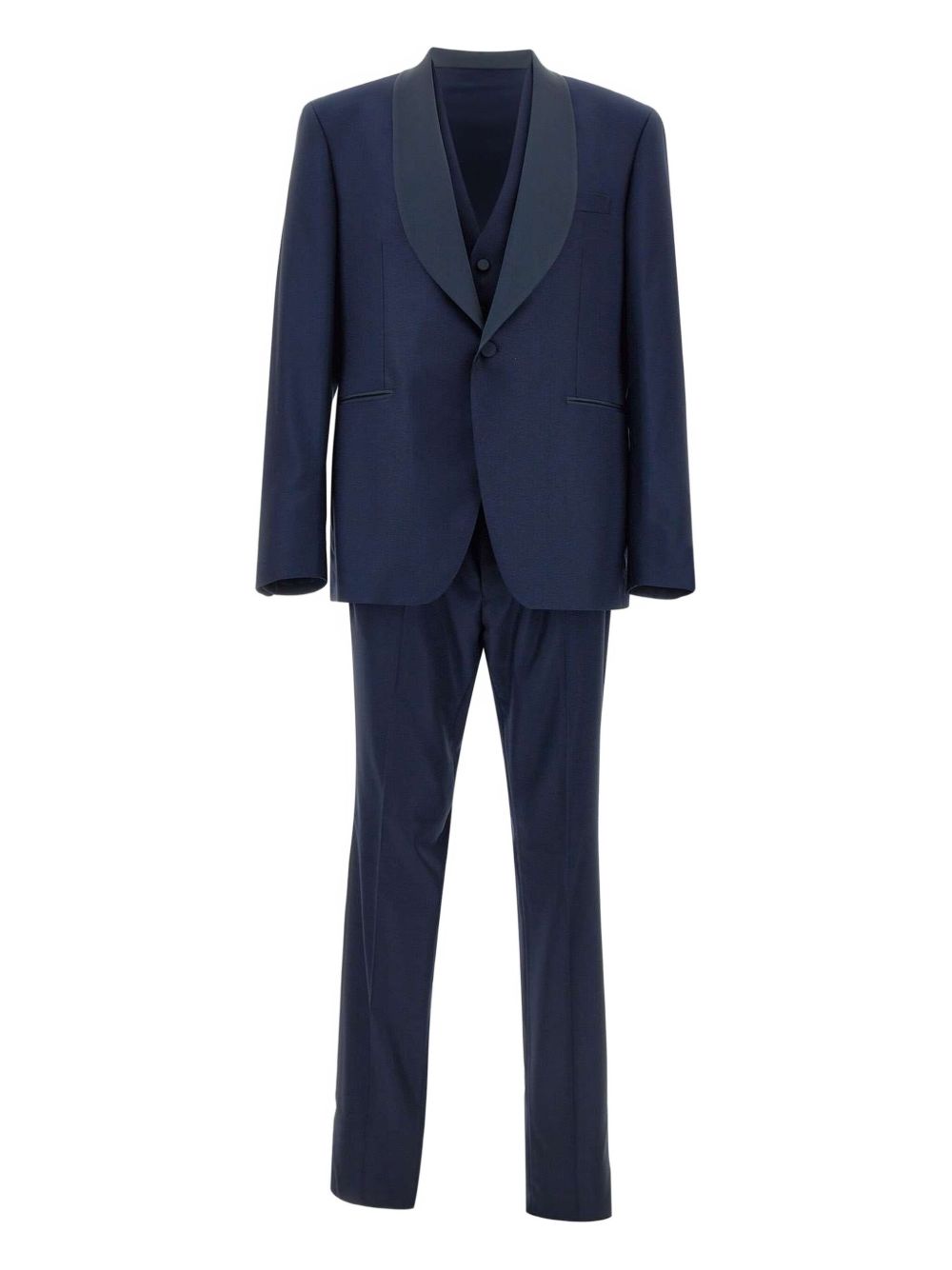 Tagliatore shawl-lapel three-piece suit - Blue