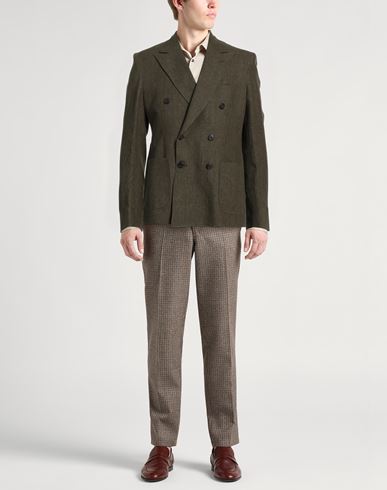 Brian Dales Man Blazer Military green Size 36 Linen