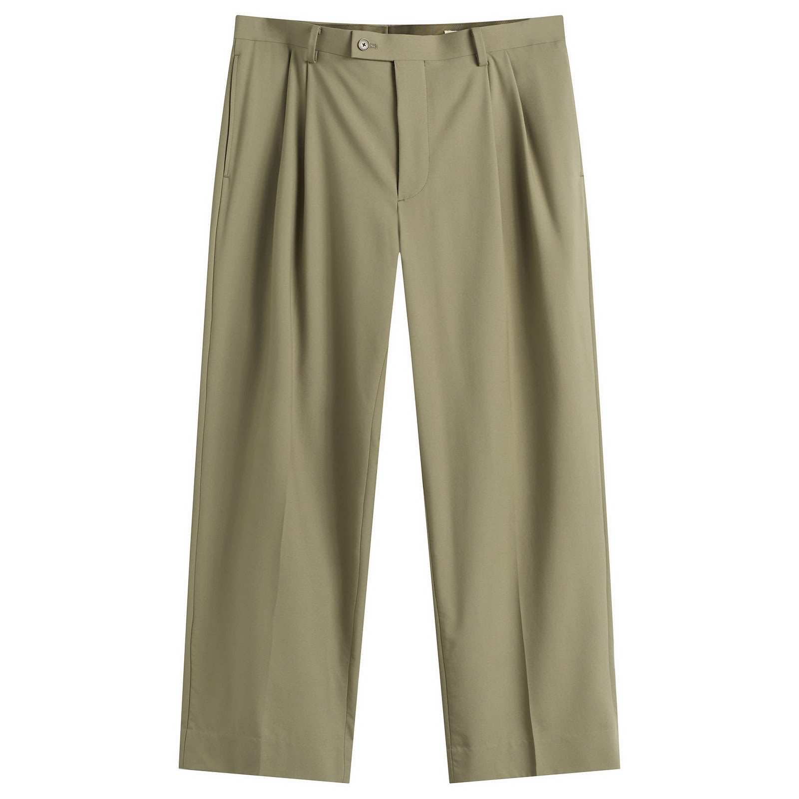 Men's Tropical Wool Trousers Light Khaki