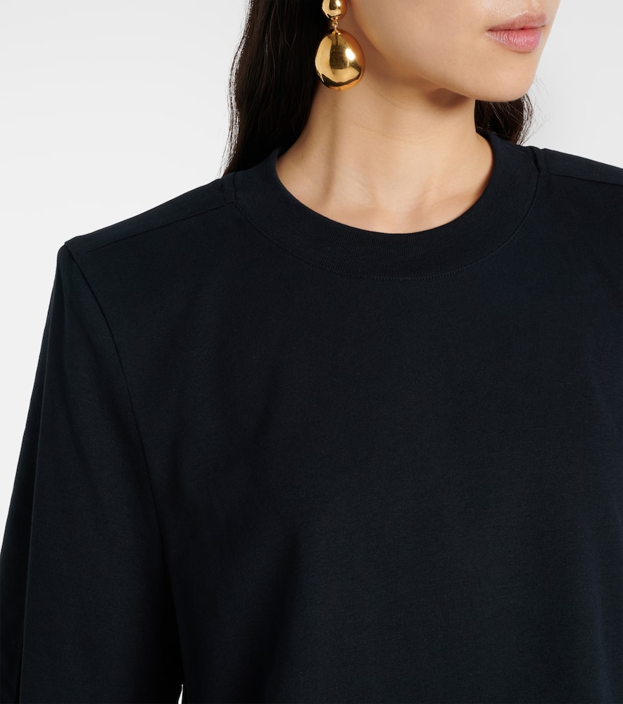 Zaely cropped cotton jersey T-shirt