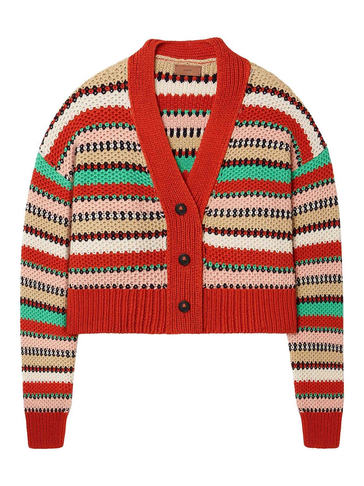 Sunny Stripes cardigan - Red