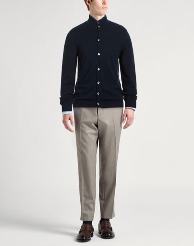 Man Cardigan Midnight blue Size 48 Cashmere