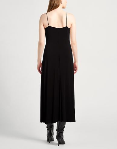 Woman Maxi dress Black Size 6 Viscose, Elastane