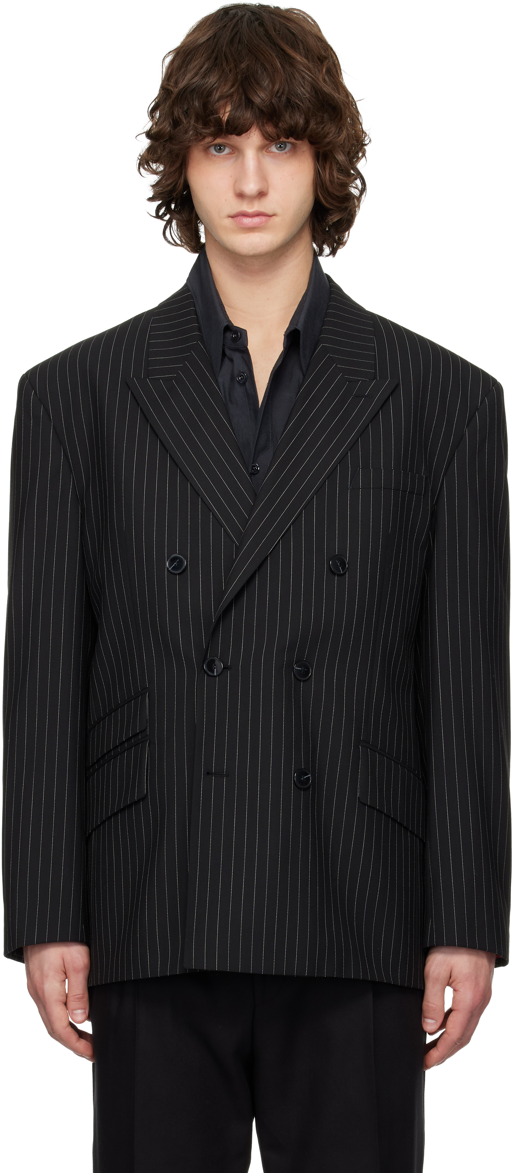 Black Oversized-Fit Blazer