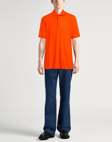 Laminar Man Polo shirt Tomato red Size 44 Cotton