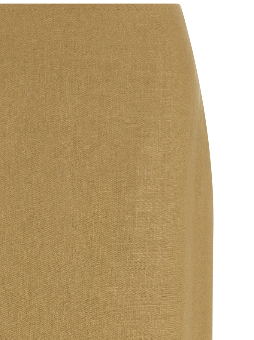 Mxsveranda Linen Midi Skirt