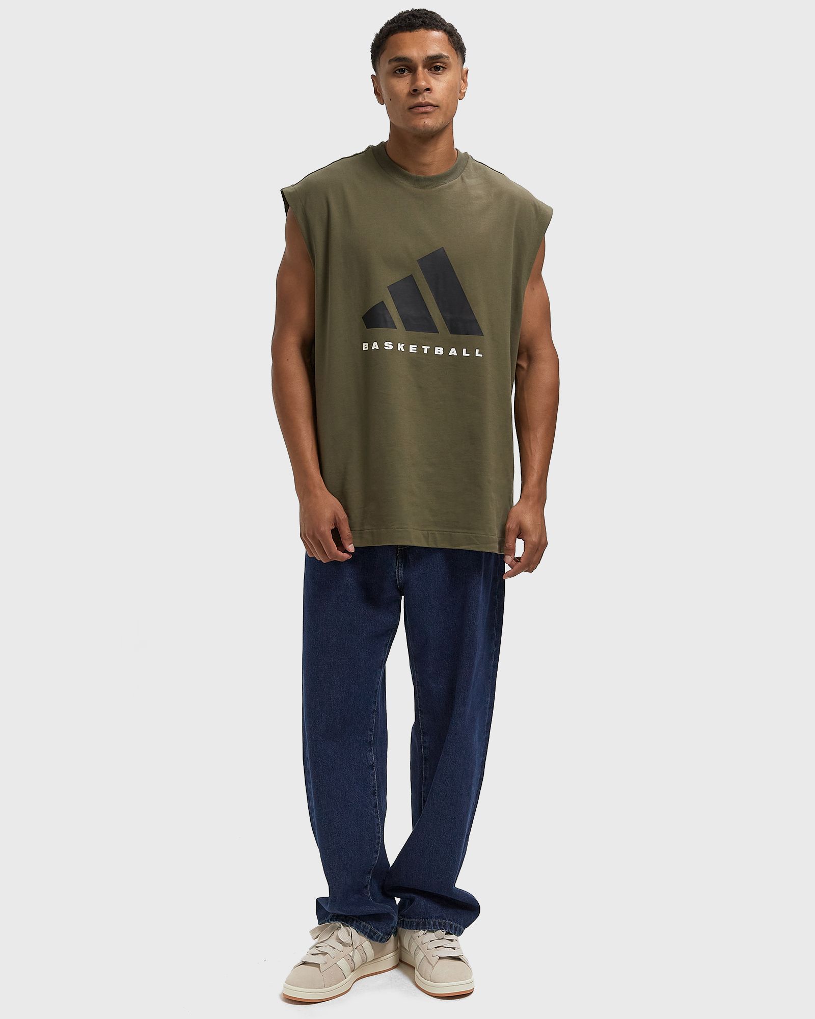 ADI BB SL TEE green male Tank Tops now available at BSTN