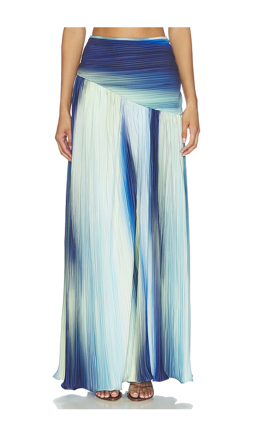 Mayle Vasquez Onda Skirt in Blue,Green. M. Also in L