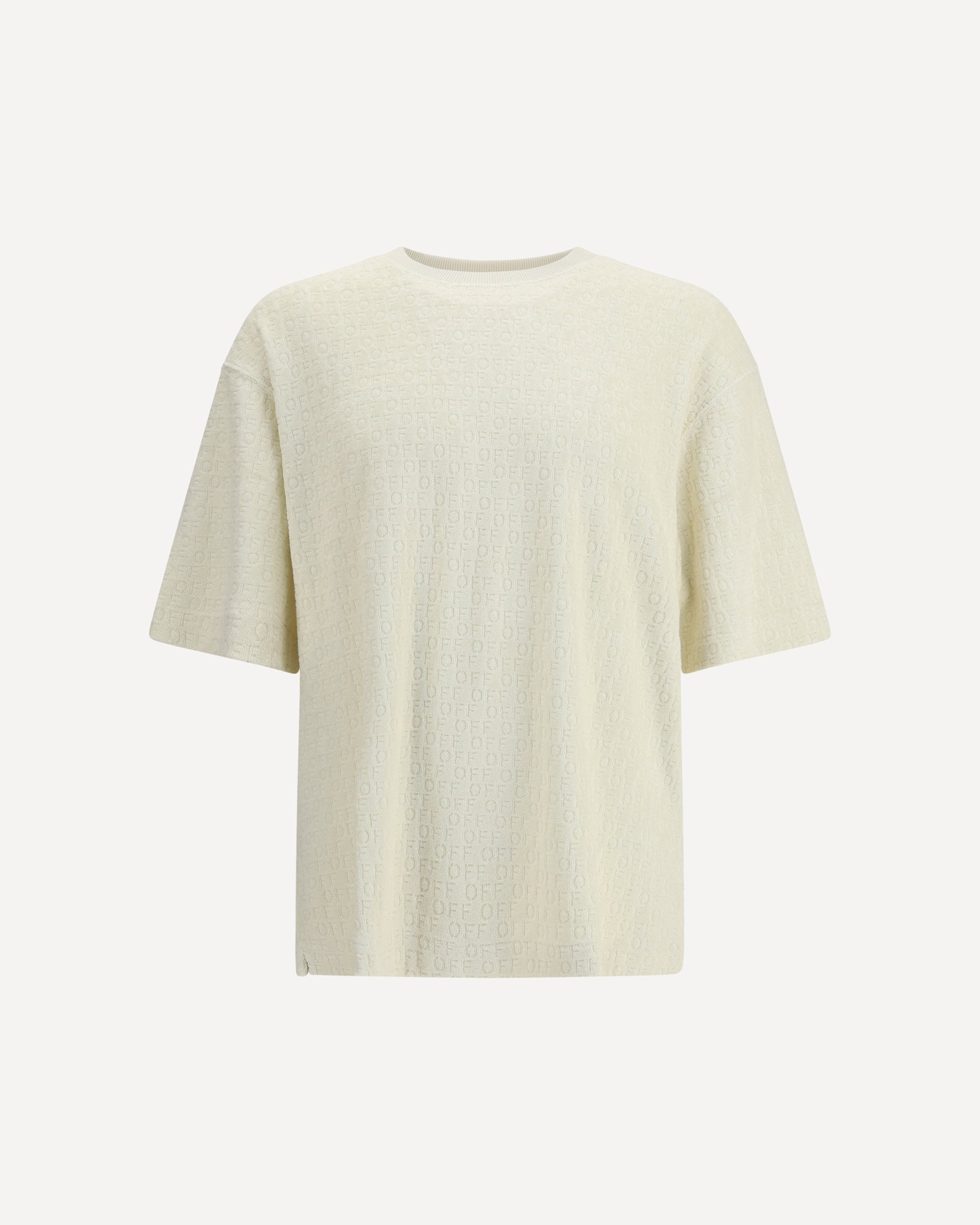 Crew Neck Short-Sleeve T-shirt with all-Over Logo Male XL