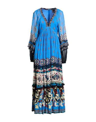Woman Maxi dress Blue Size M Viscose