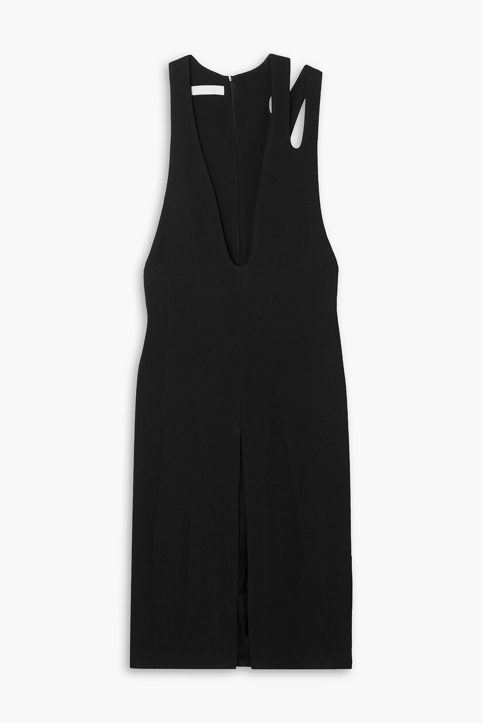 Cutout crepe dress
