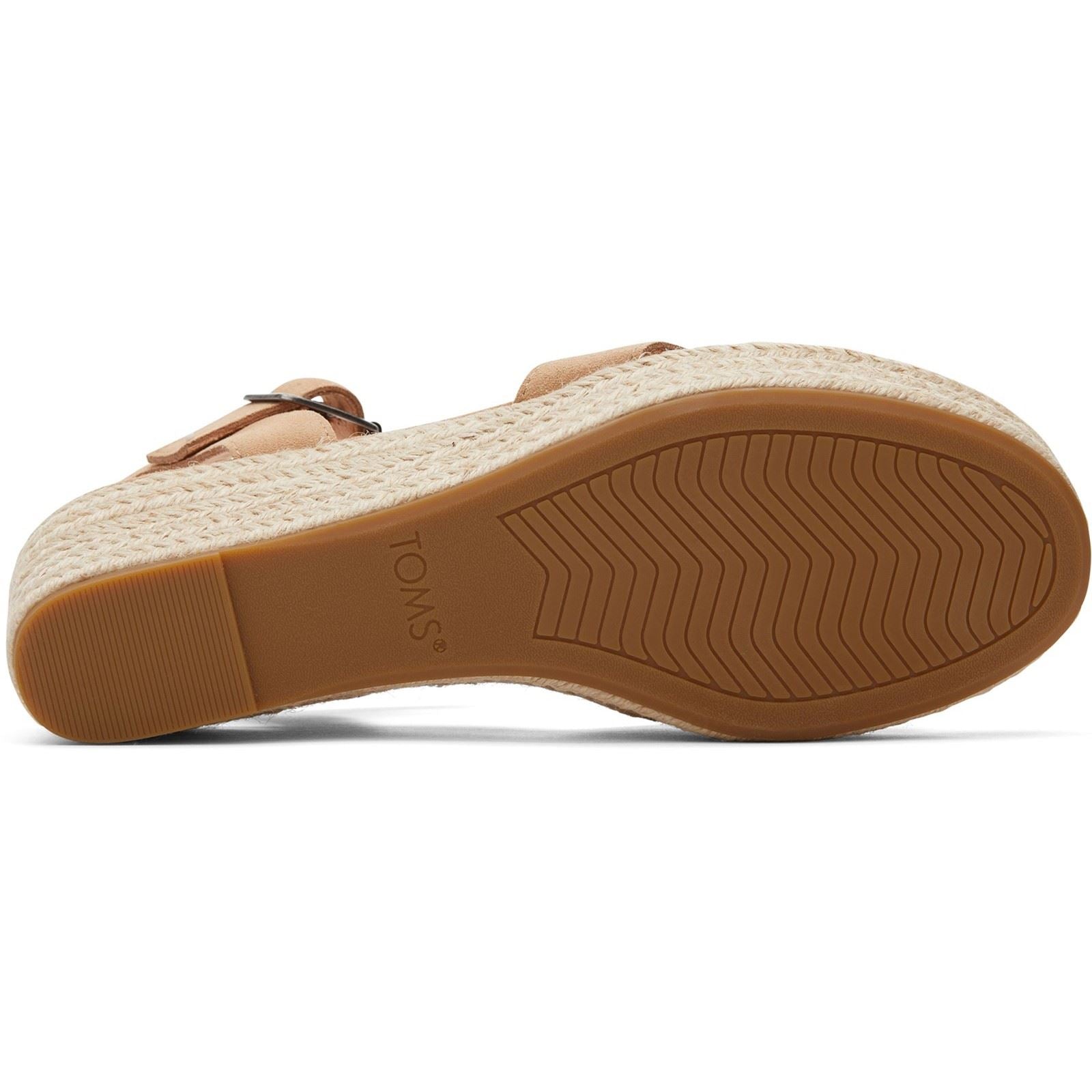 Toms Audrey 100% Cow Leather Women's Honey Wedge