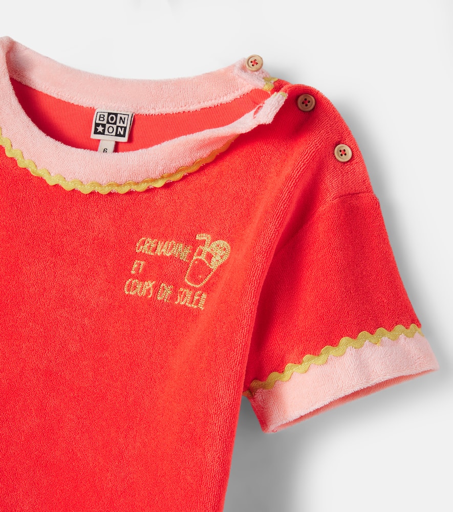 Livia cotton terry T-shirt and shorts set