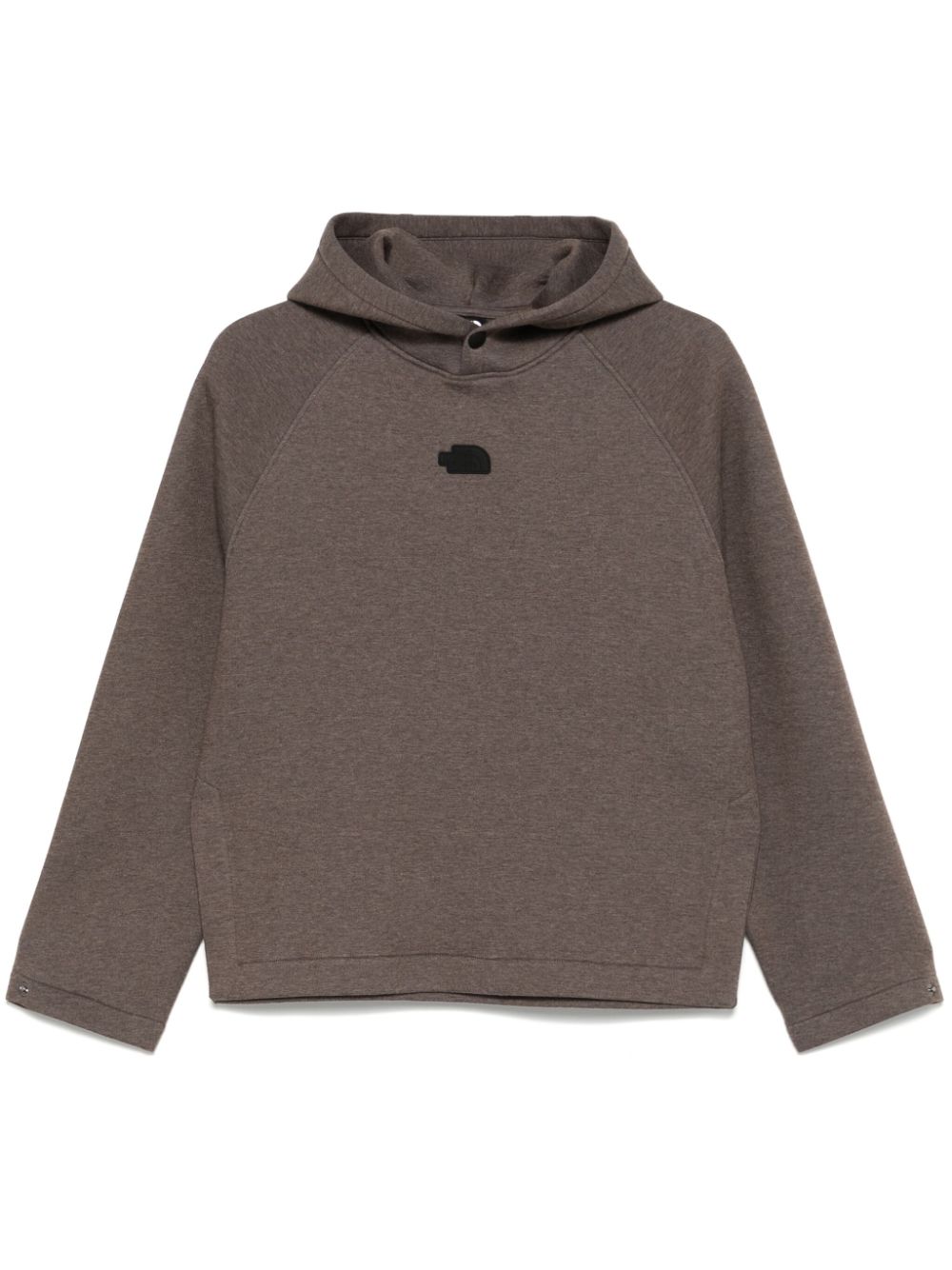 Logo-patch hoodie - Brown