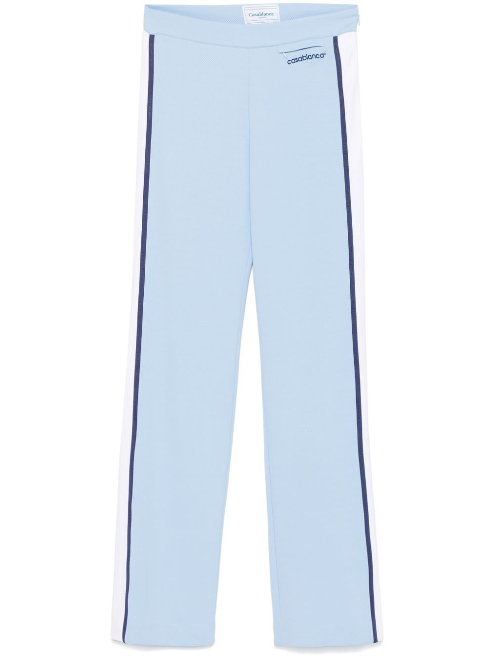 Piqué track pants - Blue