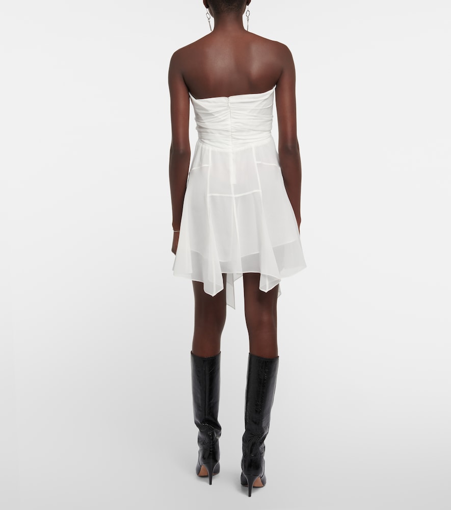 Tiffen silk chiffon minidress