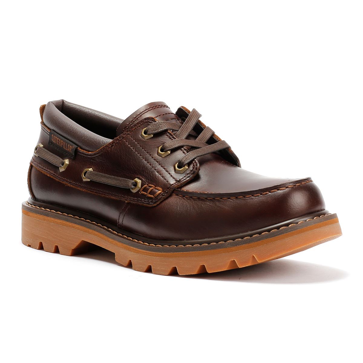 Caterpillar Colorado Boat Lo Leather Men's British Tan Lace-Up Shoe