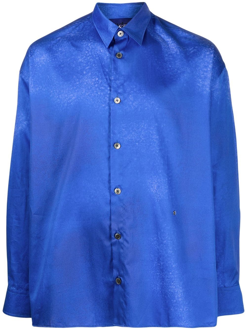 Spray-effect satin shirt