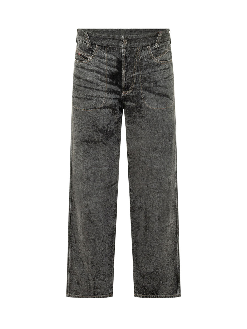 Relaxed Jeans Low Waist D-Marcus - Jeans - Man - Black