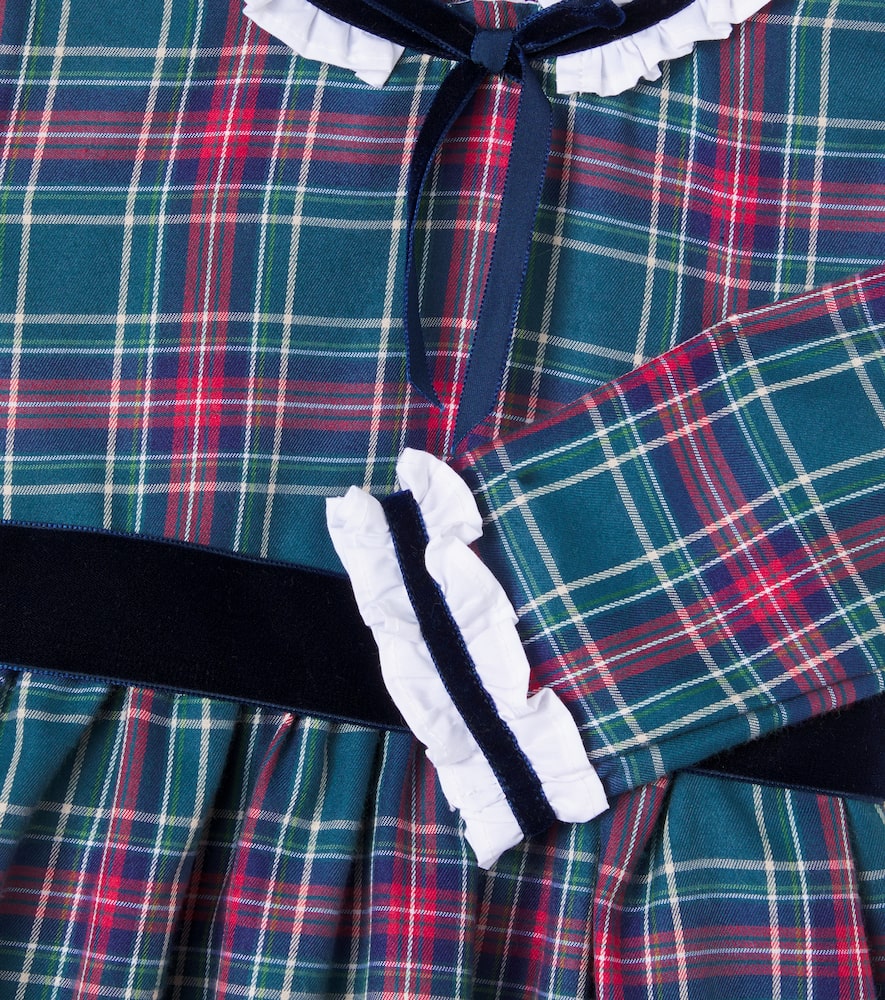 Clarisa tartan cotton-blend dress