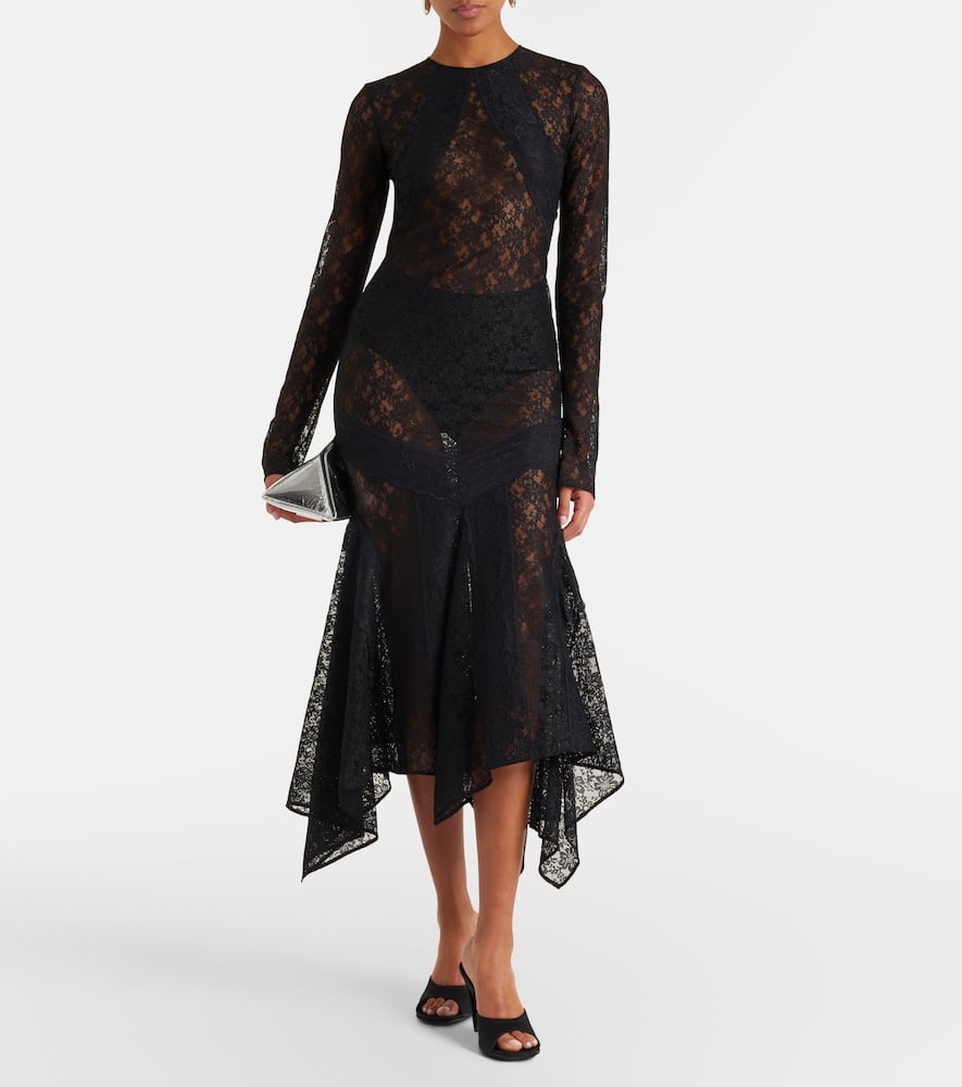 Floral lace cocktail dress