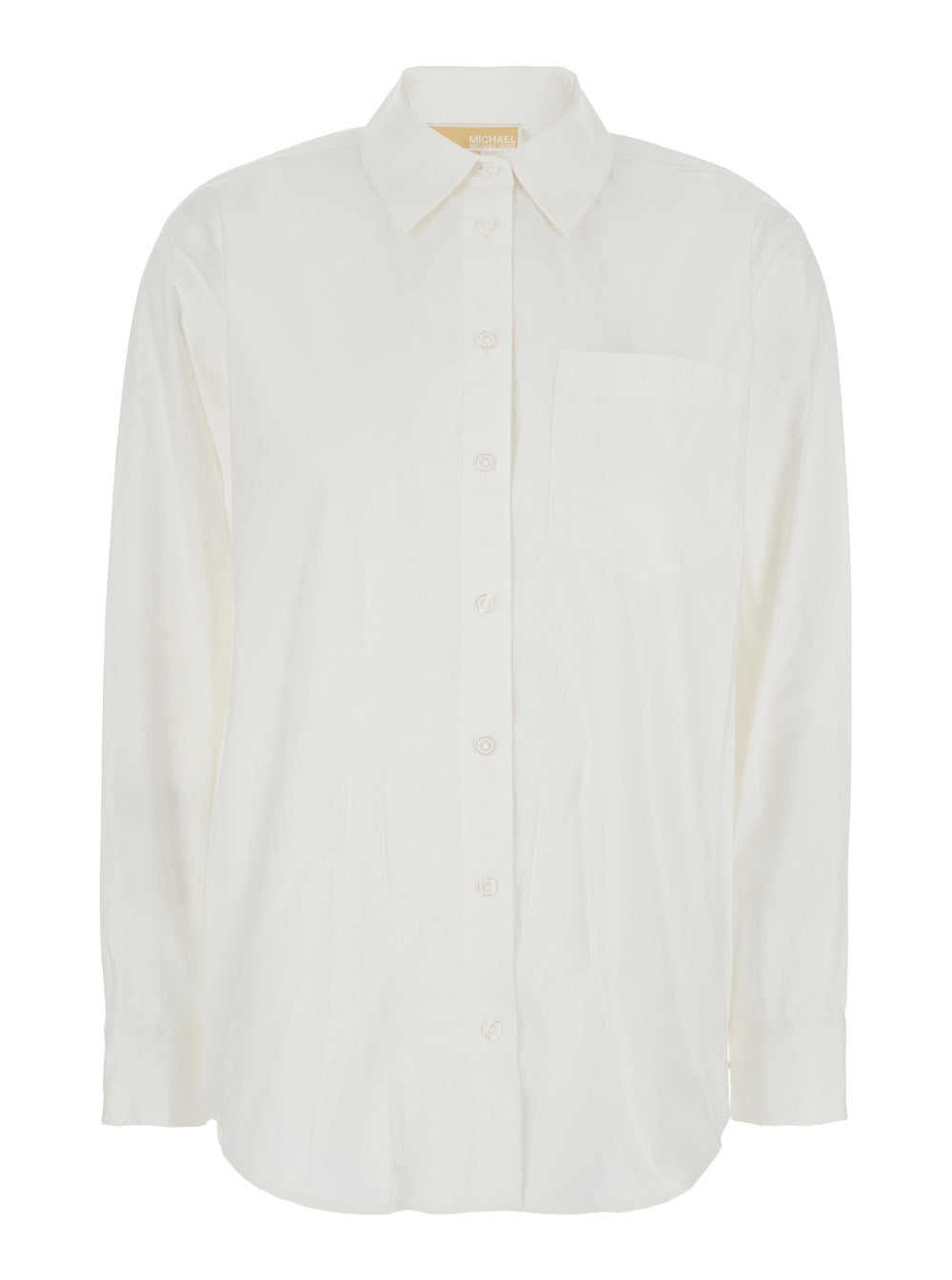 Organic Cotton Button-Down Shirt — White