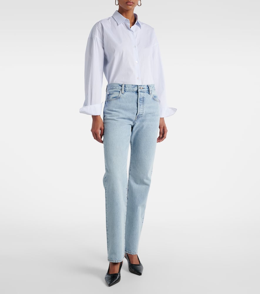 Staple high-rise straight jeans