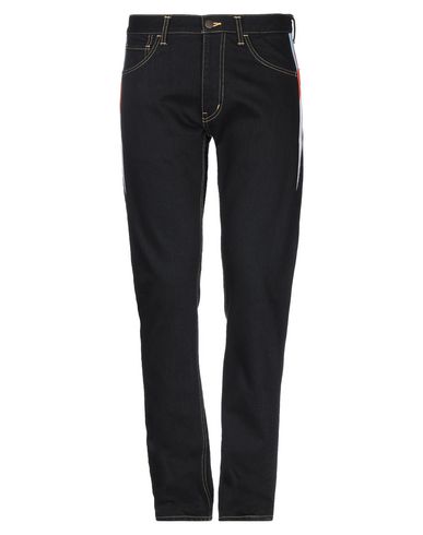 Man Jeans Black Size 4 Cotton, Acrylic, Wool