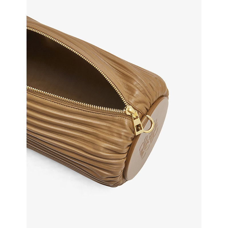 Womens Oak Bracelet Pouch Large Leather-blend Clutch bag 