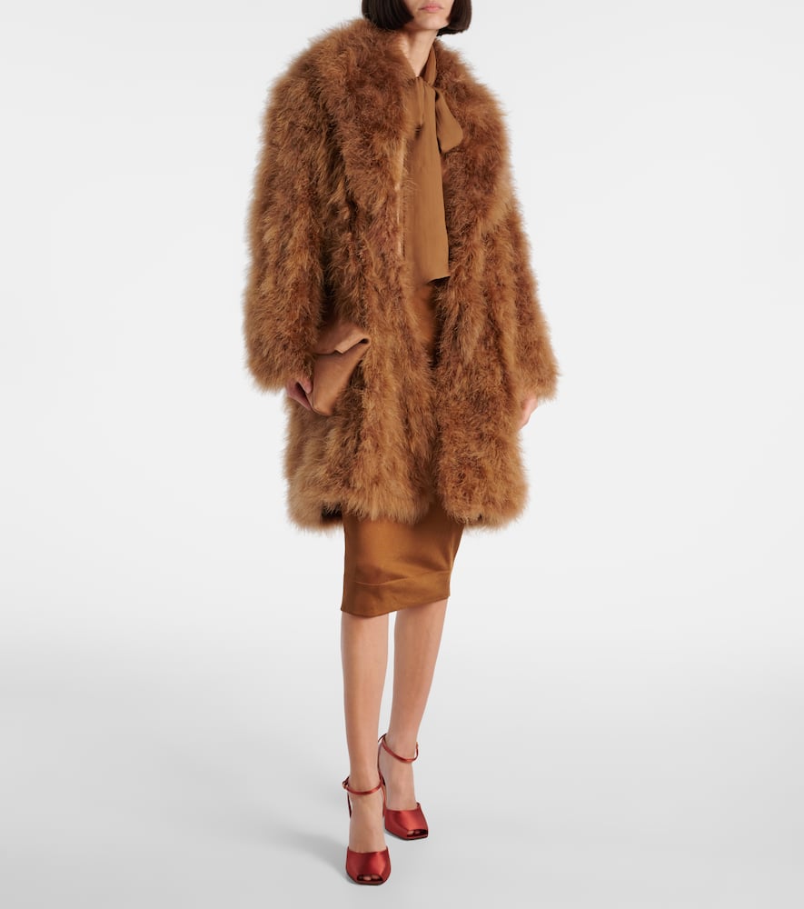 Feather coat