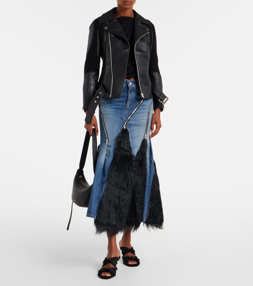 Faux leather jacket
