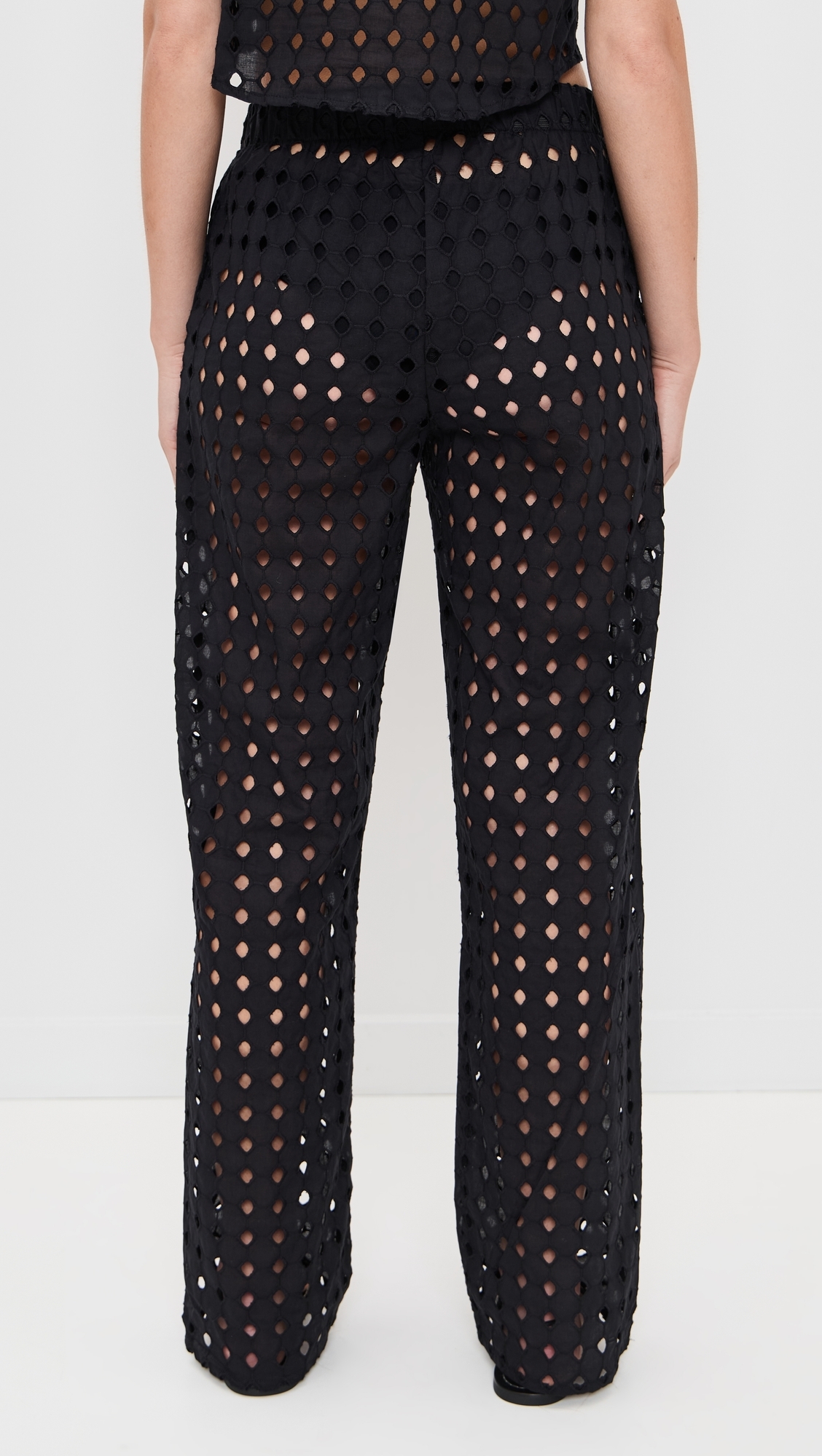 Eyelet Odette Pants Black