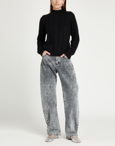 Woman Turtleneck Black Size M Nylon, Wool, Mohair wool