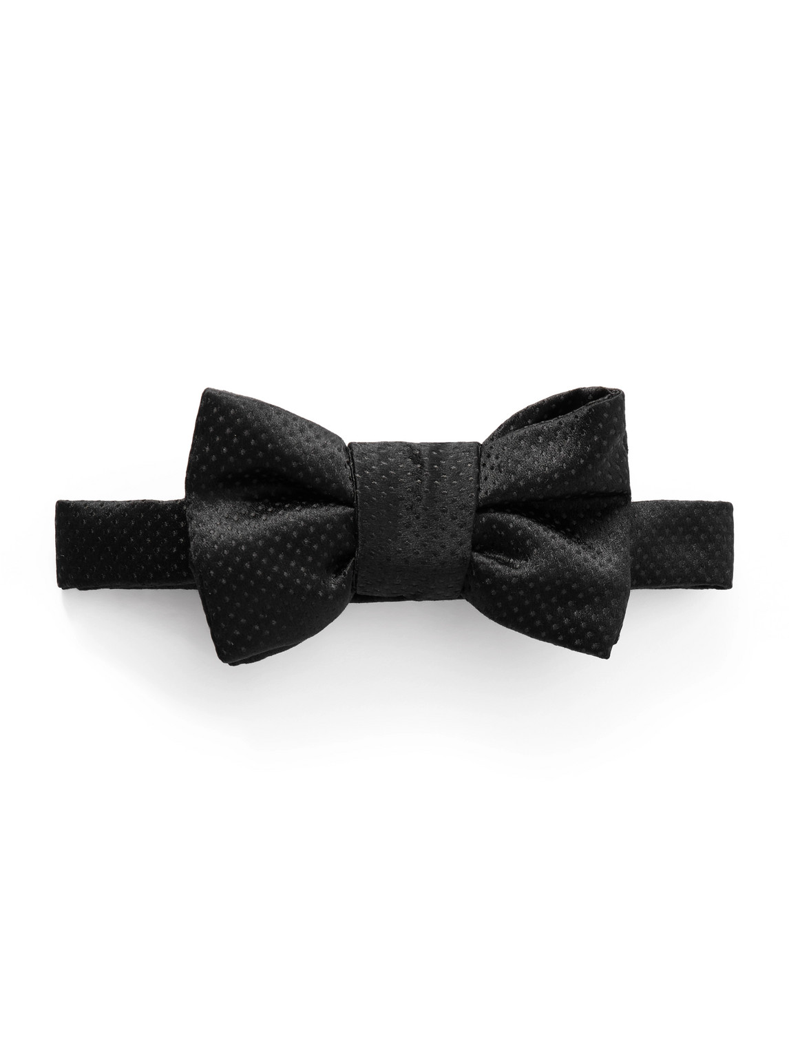 Pre-Tied Polka-Dot Silk Bow Tie
